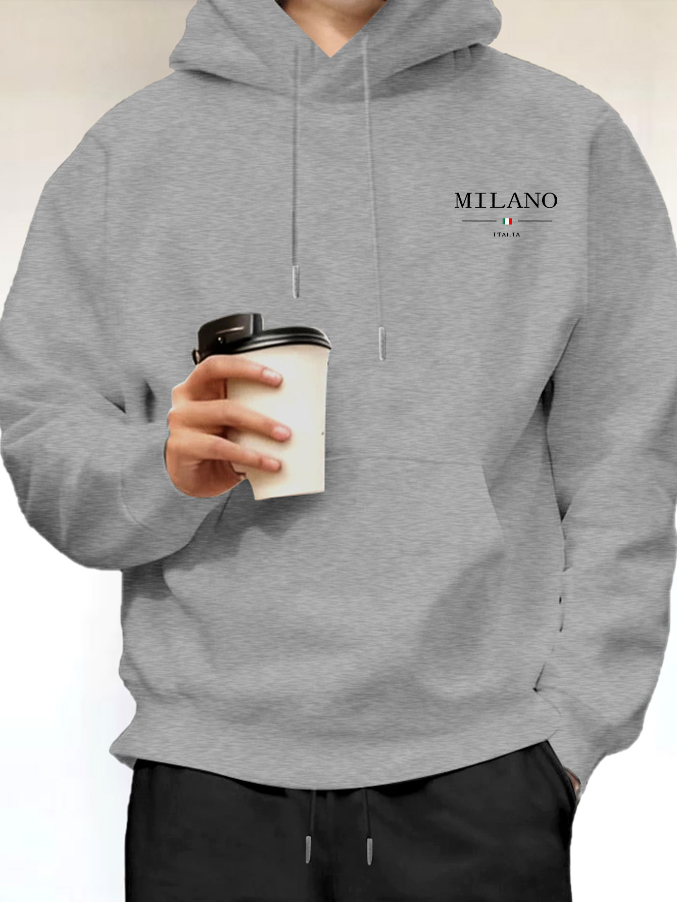 Street Fashion Milan - Minimalist Fashion Milan Letter Print Men's