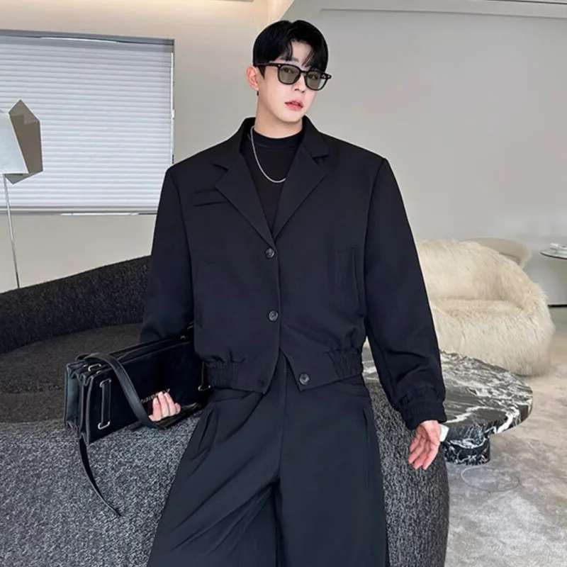 LUZHEN Spring Blazer Neck Casu - огляд і ціна Street Fashion Jacket Men