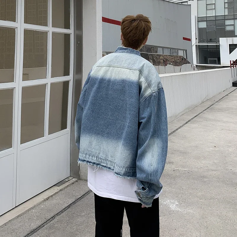 American Retro Hip Pop Raw Edg - огляд і ціна Street Fashion Jacket Men