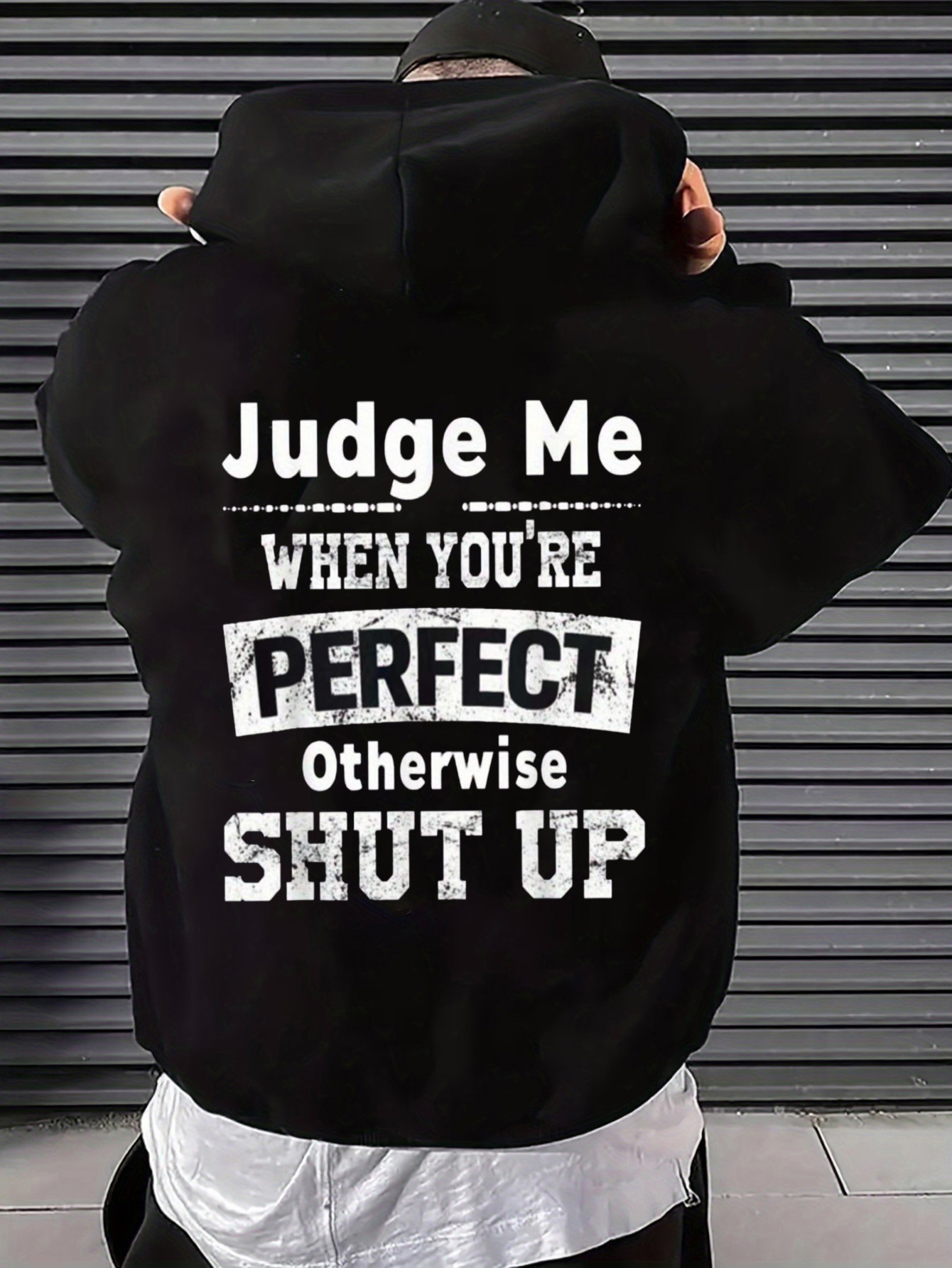 Men's Hooded Sweatshirt with A - огляд і ціна Street Fashion Quotes