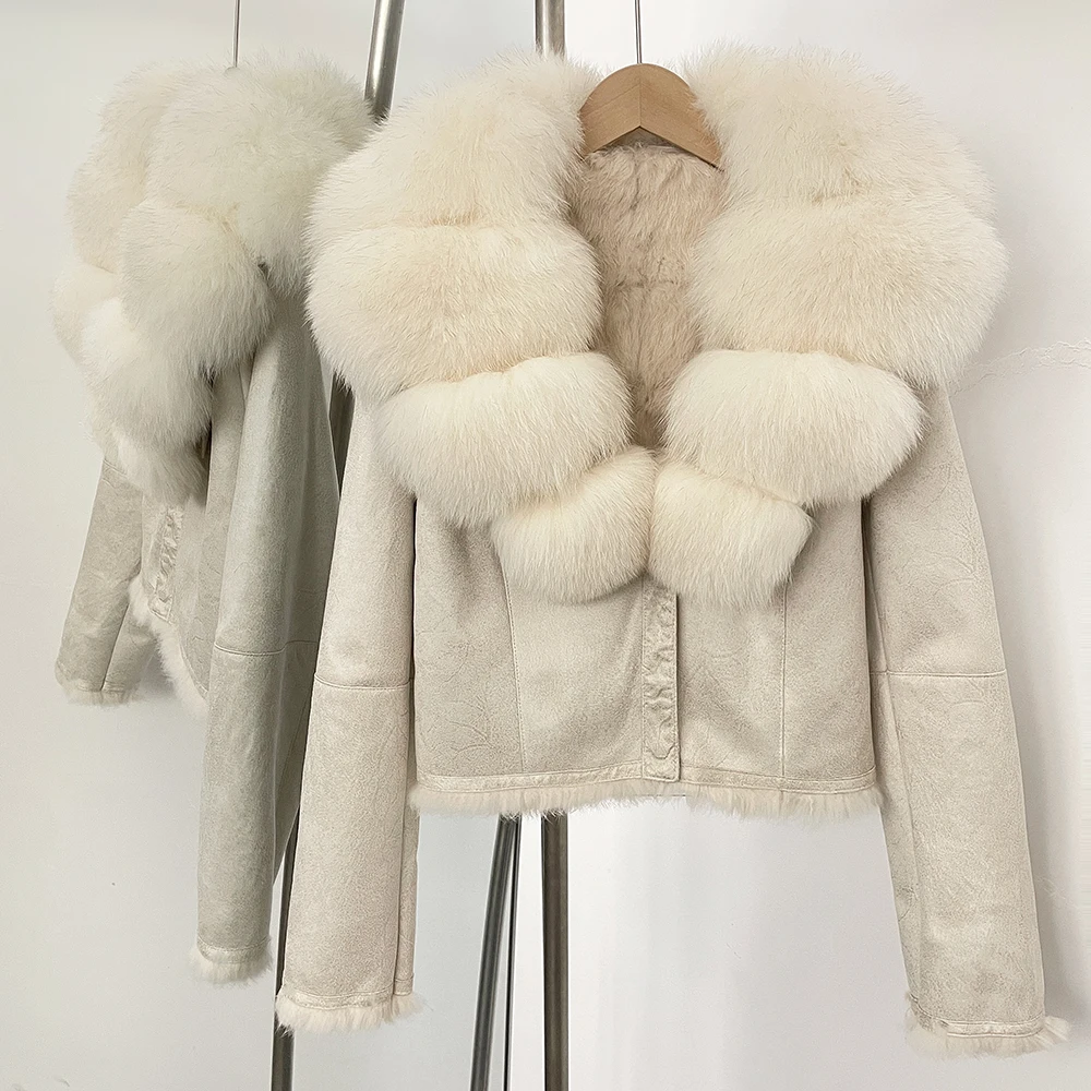 OFTBUY Natural Fox Fur Collar  - огляд і ціна Street Fashion Official