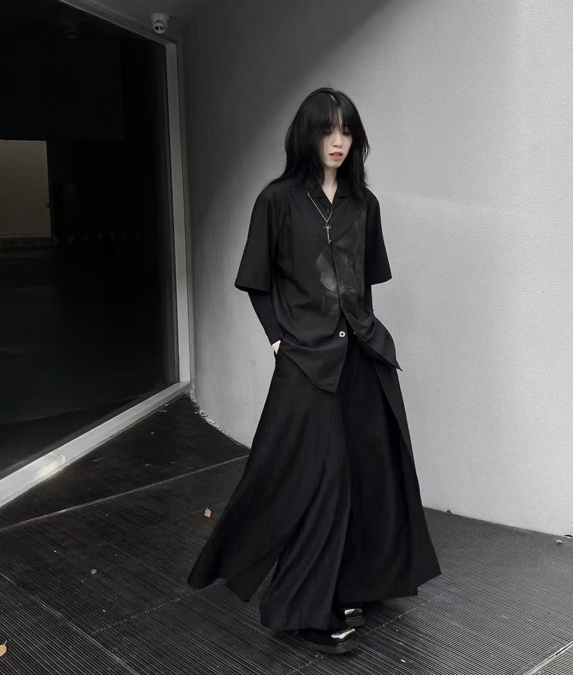 Cool Black New Chinese Style C - огляд і ціна Street Fashion Outfit For Men