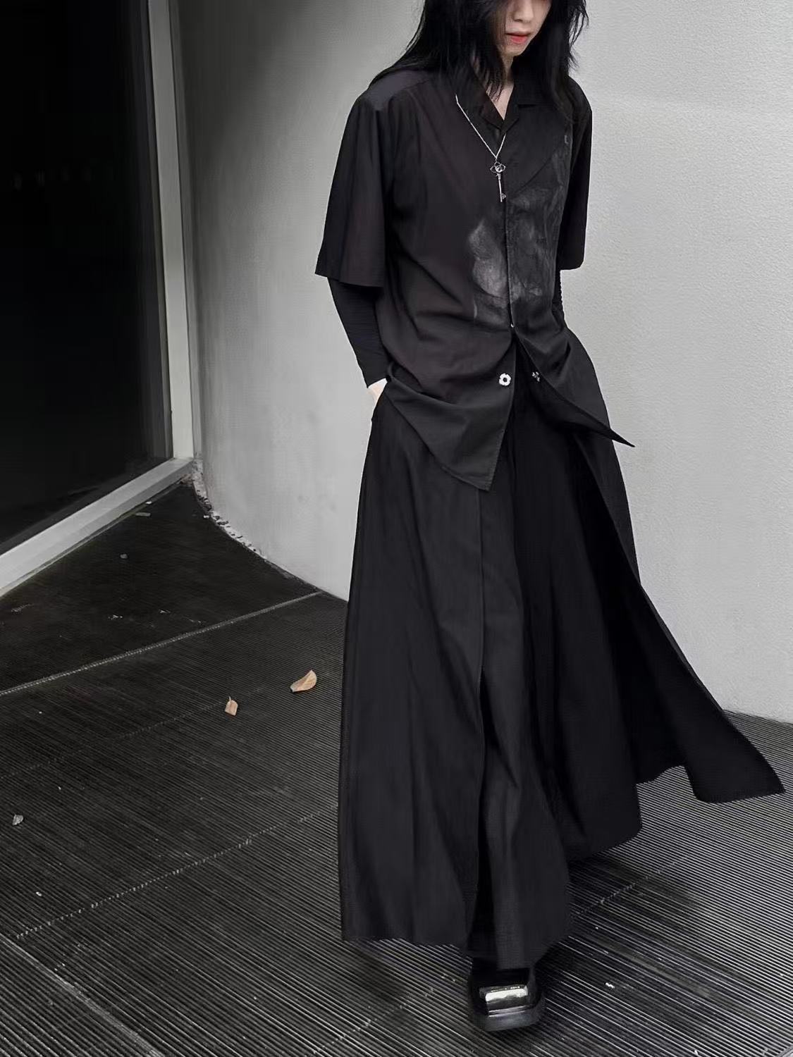 Cool Black New Chinese Style C - огляд і ціна Street Fashion Outfit For Men
