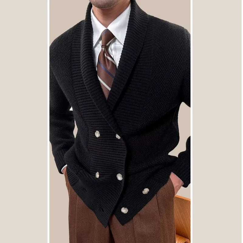 Men's Casual Loose Knit Cardig - огляд і ціна Street Fashion Jacket Men