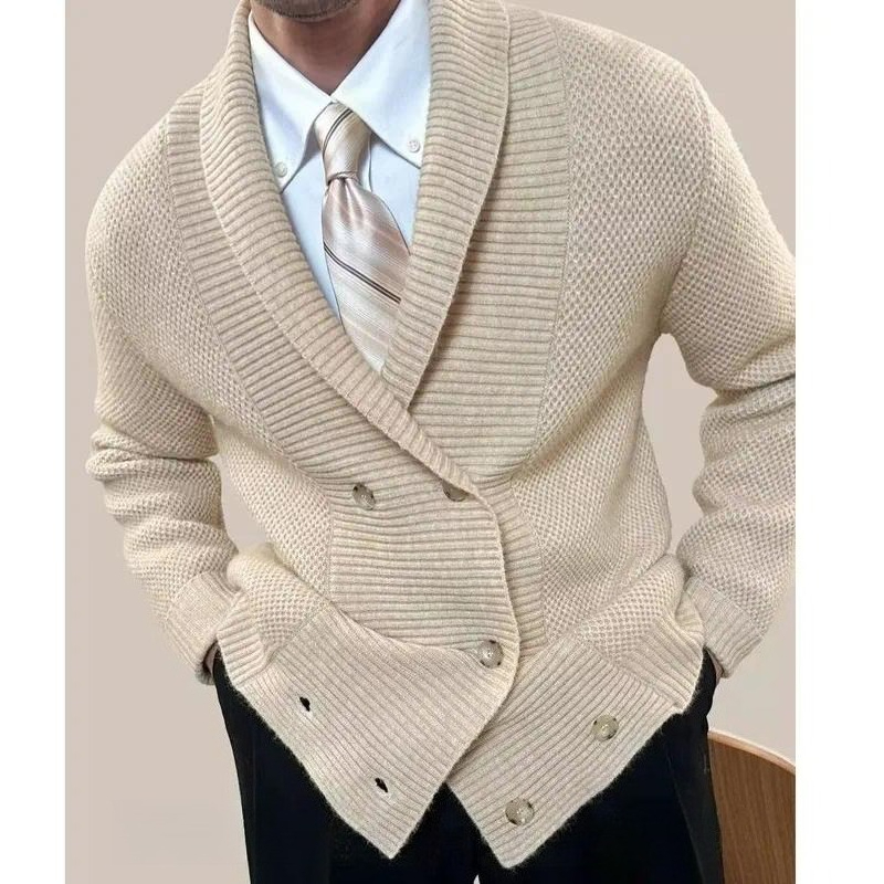 Men's Casual Loose Knit Cardig - огляд і ціна Street Fashion Jacket Men