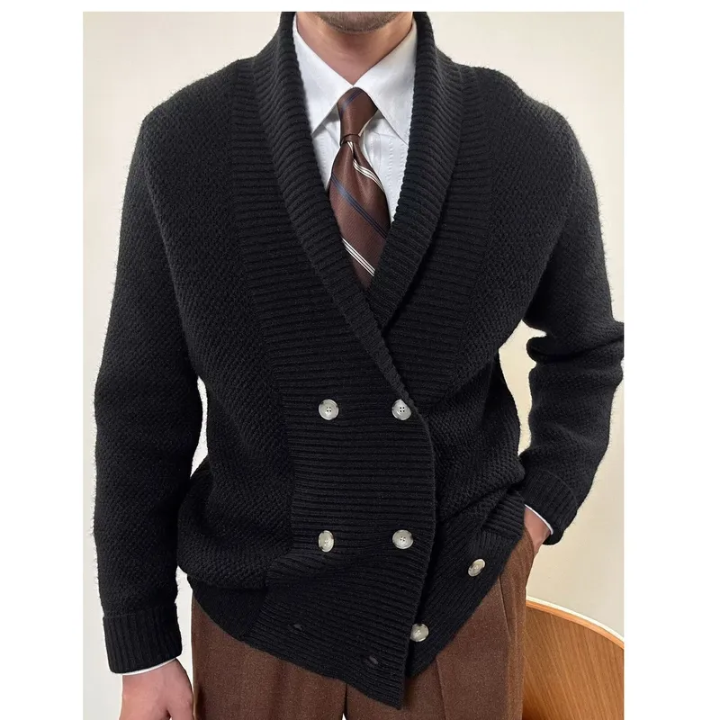 Men's Casual Loose Knit Cardig - огляд і ціна Street Fashion Jacket Men