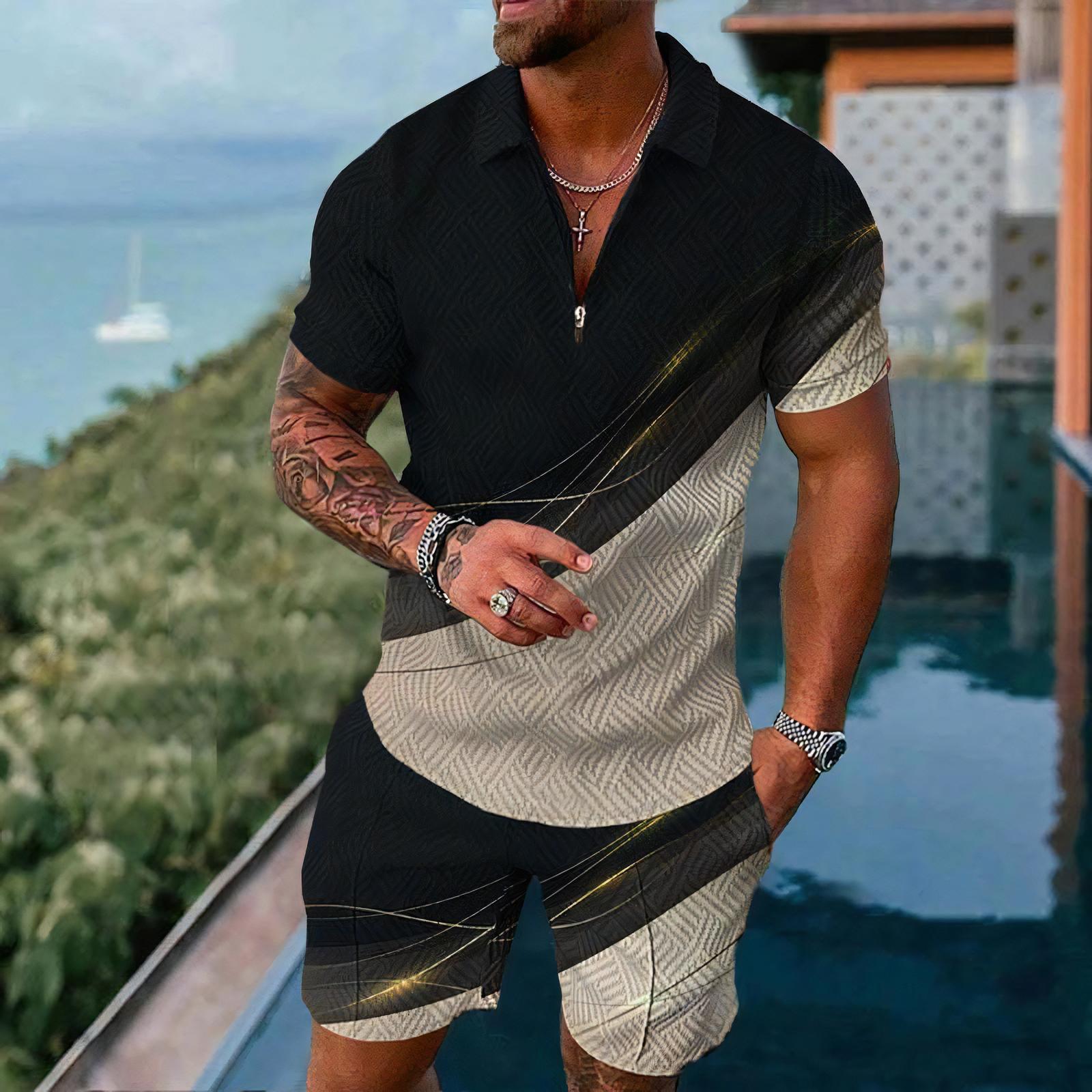 Men's Polo Shirts Short Sleeve - огляд і ціна Street Fashion Outfit For Men