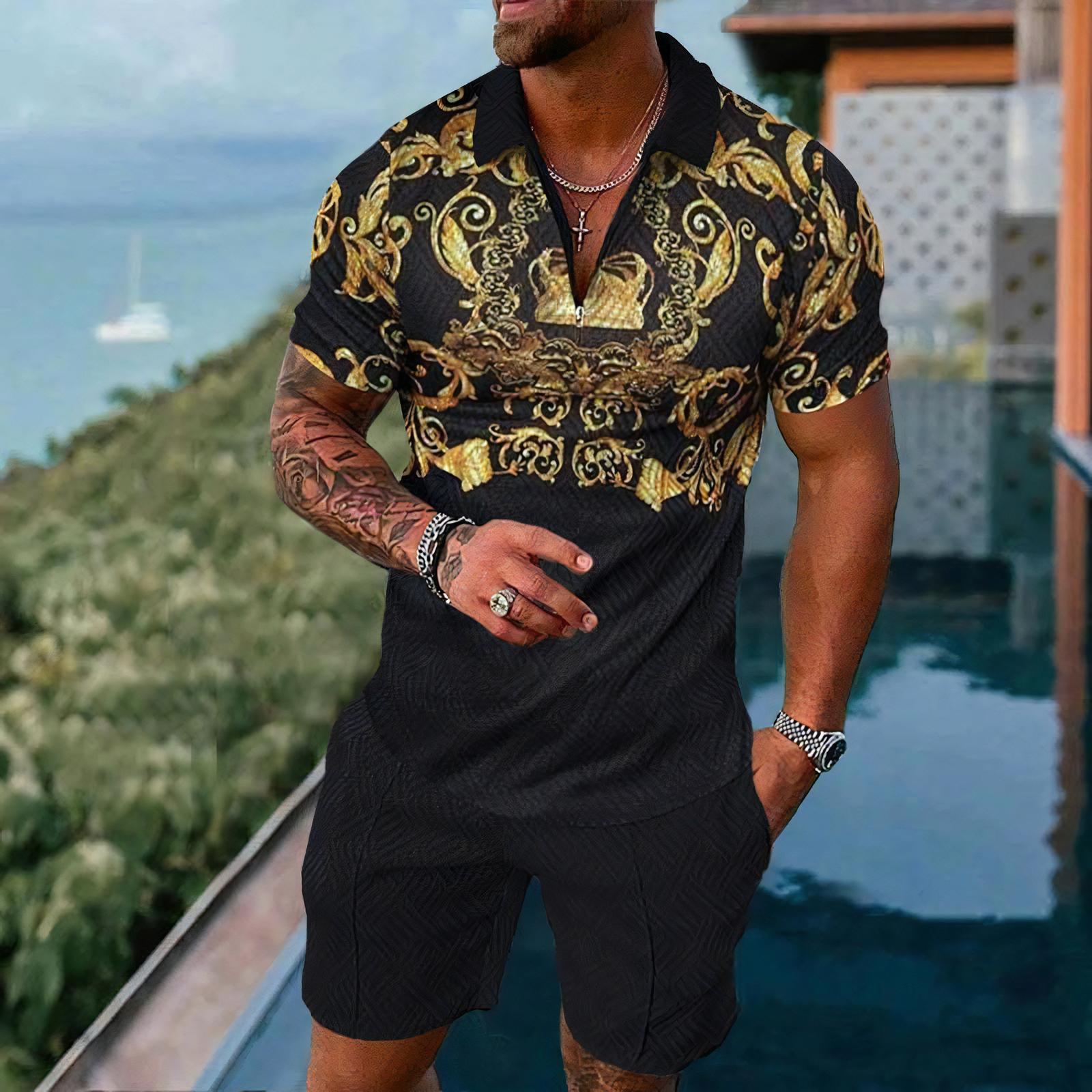 Men's Polo Shirts Short Sleeve - огляд і ціна Street Fashion Outfit For Men