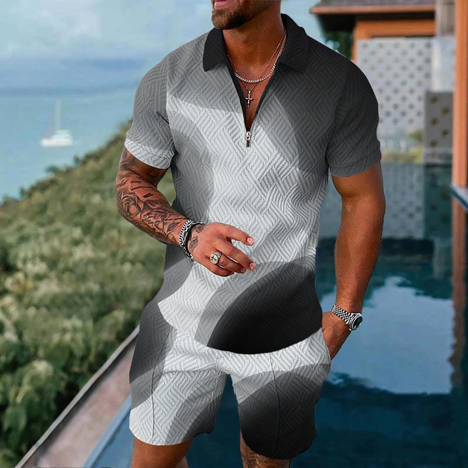 Men's Polo Shirts Short Sleeve - огляд і ціна Street Fashion Outfit For Men