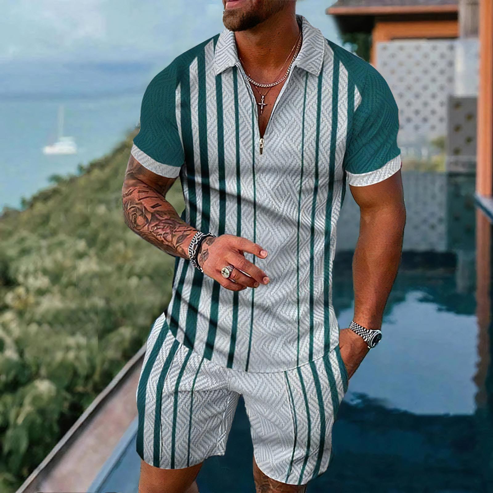 Men's Polo Shirts Short Sleeve - огляд і ціна Street Fashion Outfit For Men