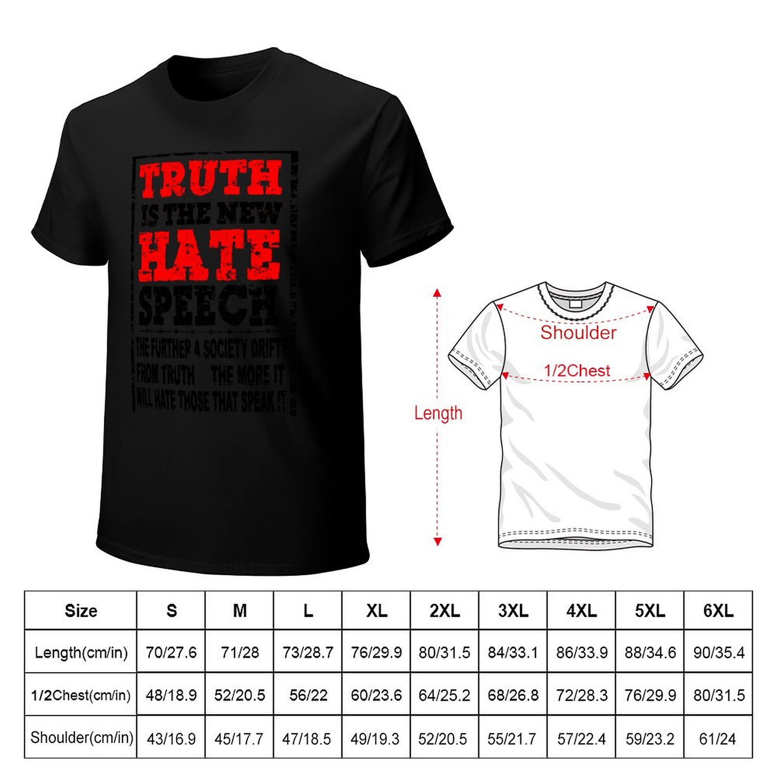 TRUTH IS THE NEW HATE SPEECH - - огляд і ціна Street Fashion Quotes