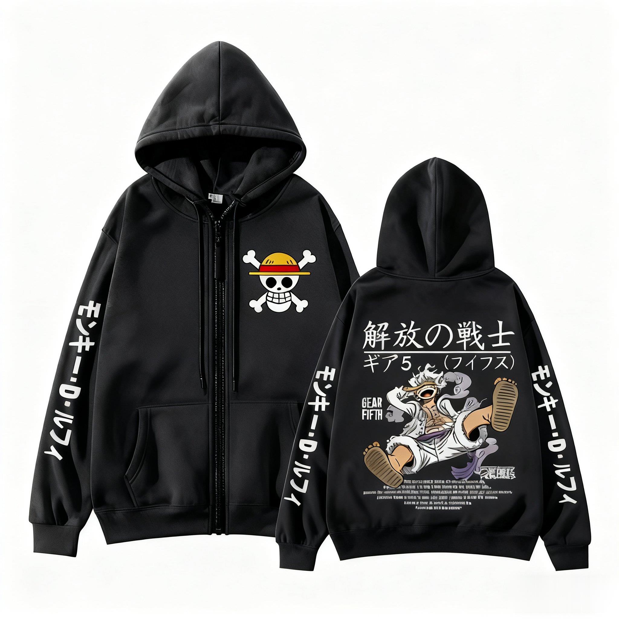 Monkey D Luffy Gear 5 One Piec - огляд і ціна Street Fashion Jacket Men