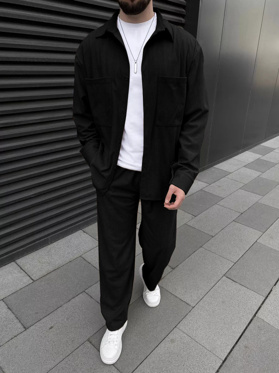 Men's Corduroy Two-Piece Outfi - огляд і ціна Street Fashion Men