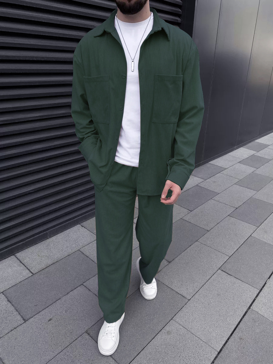 Men's Corduroy Two-Piece Outfi - огляд і ціна Street Fashion Men