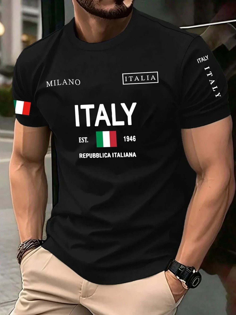 European and American Men's Su - огляд і ціна Street Fashion Milan