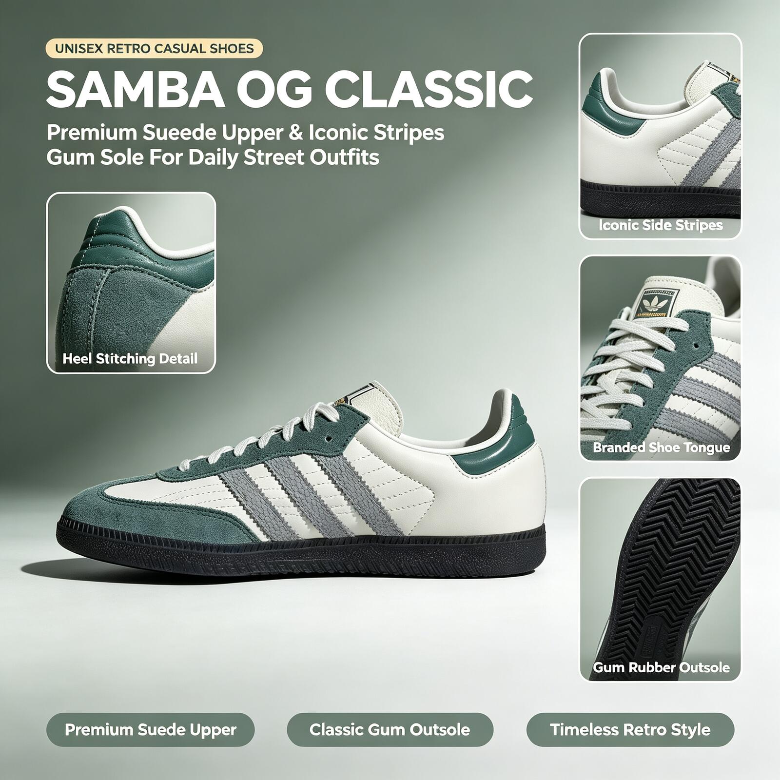 Official Adidas Genuine Samba  - огляд і ціна Adidas Shoes Samba