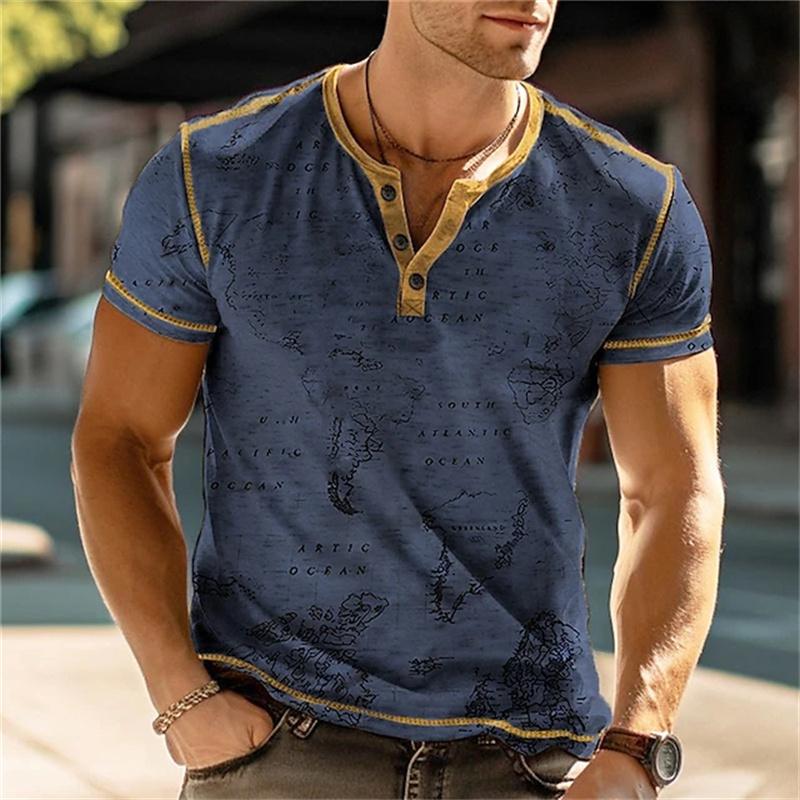 Men's Henry Shirts Funny 3D Pr - огляд і ціна Street Fashion Men