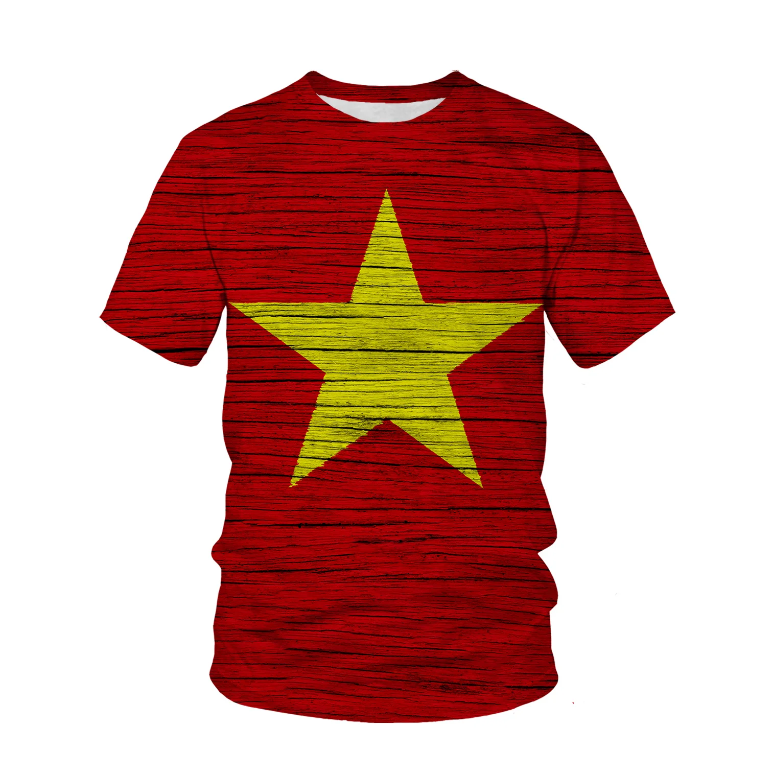 Vietnam Flag Pattern 3d Printe - огляд і ціна Street Fashion In Vietnam