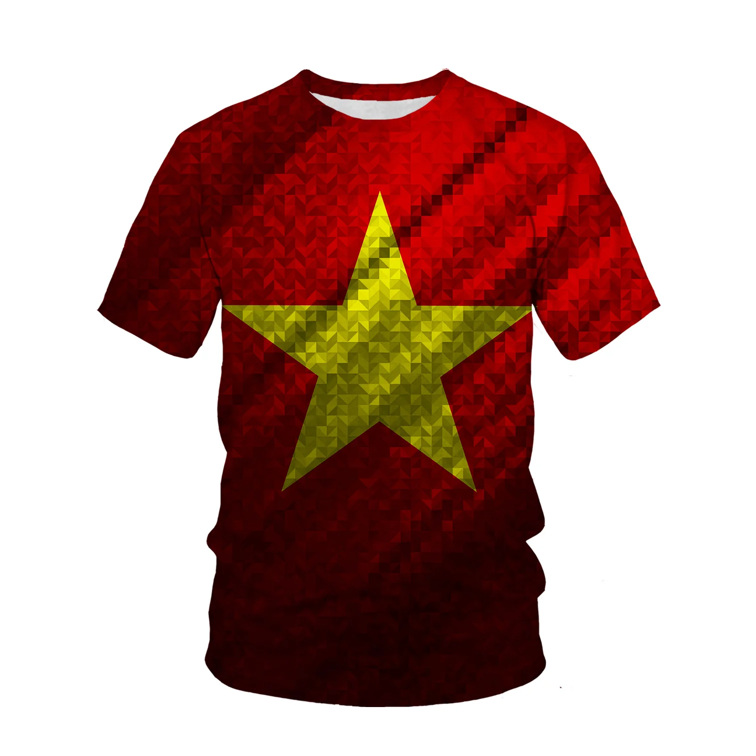 Vietnam Flag Pattern 3d Printe - огляд і ціна Street Fashion In Vietnam