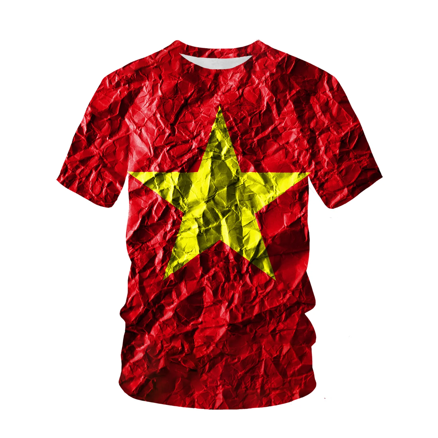 Vietnam Flag Pattern 3d Printe - огляд і ціна Street Fashion In Vietnam