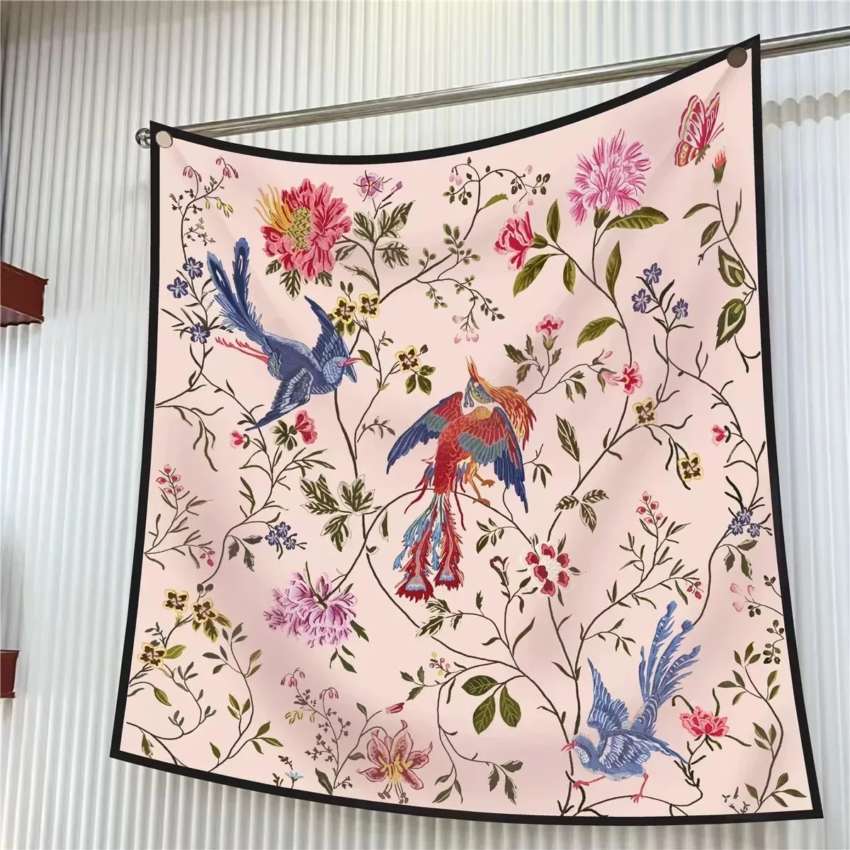 90cm French Floral Bird Scarf  - огляд і ціна French Street Fashion